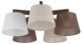 Brilagi - Lustră aplicată LATTE 5xE27/15W/230V pin/mix