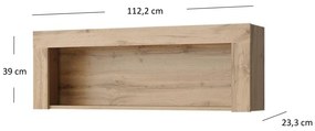 Raft de perete Mirella 110 (Stejar wotan). 1053067