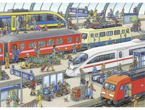 PUZZLE STATIE DE TREN, 60 PIESE - RAVENSBURGER (RVSPC09610)