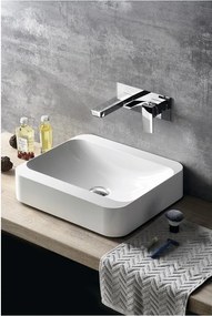 Baterie argintiu-lucios pentru chiuvetă încastrată (1 ieșire) Latus – Sapho