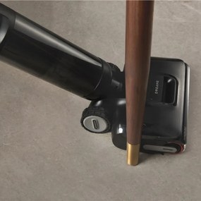 Aspirator vertical DREAME H12 Pro HHR25A, 300W, 0.7/0.9 l, 3 moduri, 35 min, Umed/uscat, Alerte vocale, LED, Uscare mop automată, Negru/gri