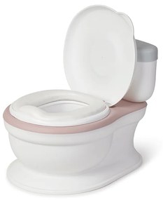 Olita de tip WC, muzicala, alb si rose