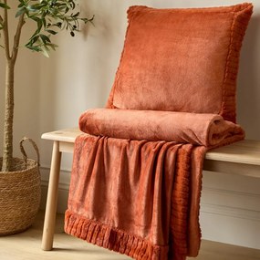 Pernă decorativă din micropluș/cocolino 55x55 cm Velvet and Faux Fur – Catherine Lansfield