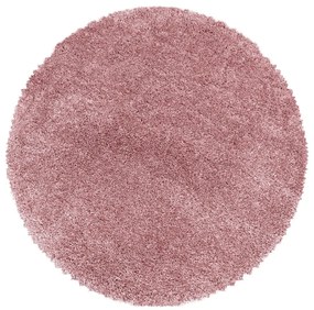 Covor roz rotund ø 200 cm Fluffy – Ayyildiz Carpets
