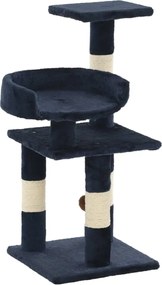 vidaXL Ansamblu pentru pisici, stâlpi din funie sisal, 65 cm, albastru