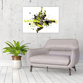 Tablou pe sticlă - Street dance (70x50 cm)