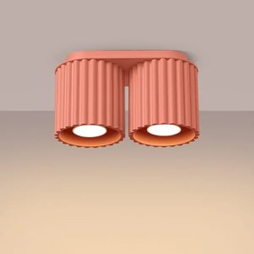 Sollux SL.1825 - Lampă spot AURA 2xGU10/10W/230V roz