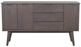 Comodă maro joasă cu aspect de lemn de stejar 150x85 cm Filippa – Rowico