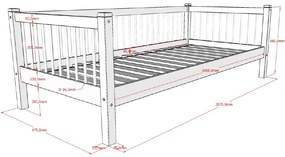 Set FORREST BEECH format dintr-un Pat copii cabină (90 x 200 cm) și un Pat copii extensibil.