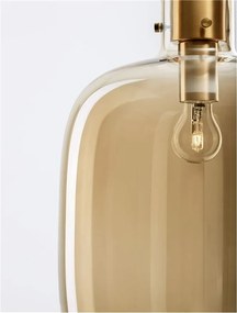Lustra, Pendul design modern CINZIA champagne, 30cm