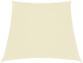 vidaXL Parasolar, crem, 2/4x3 m, țesătură oxford, trapez