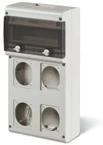 Tablou aplicat 11 module cu loc pentru 4 prize IP66 632.4500-000 SCAME