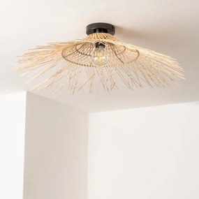 Brilagi - Lustră LED aplicată CERIA BOHO, 1xE27/40W/230V, Ø 70 cm, bambus