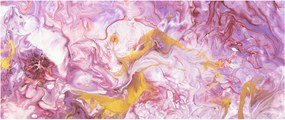 Tablou - Abstract roz (120x50 cm)