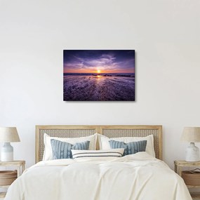 Tabloul cu plaja - apus de soare (70x50 cm)