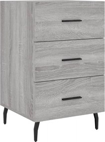 vidaXL Noptieră, gri sonoma, 40x40x66 cm, lemn compozit