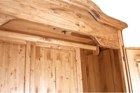 Dulap, L127 59 H204 cm, natur antic, lemn masiv