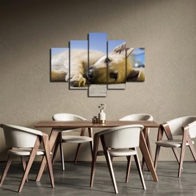 Tablou cu cățeluș dormind (150x105 cm)
