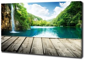 Tablou canvas Cascada din pădure