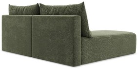 Colțar verde extensibil/cu spațiu de depozitare (cu colț pe partea stângă) Kalena – Makamii