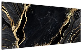 Tablou abstarcției aurii (120x50 cm)