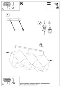 Spot în culoare naturală 12x36 cm Vige – Sollux