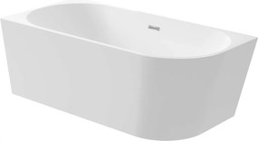 Cada baie freestanding, alba, 140x58 cm, orientare stanga, Deante Silia