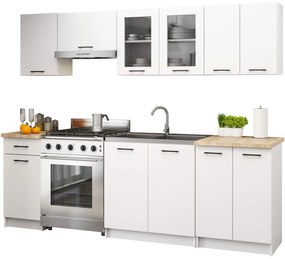 Vitrină de bucătărie superioară Organo 580 (alb). 1117503
