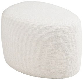 Taburet crem cu tapițerie din chenille Hilo – House Nordic
