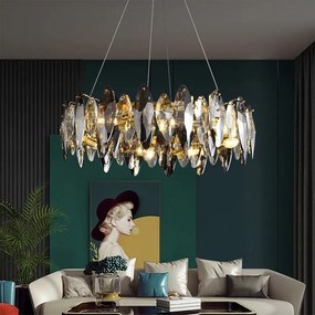Candelabru Cristal, Elit's Esn2112-500, 6 X E14, Auriu