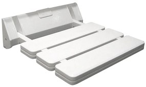 Aqualine - Scaun rabatabil pentru duș, 32 x 32,8 cm, alb