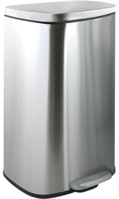 Coș de gunoi cu pedală soft-close Spirella Akira30 l, oțel inoxidabil periat, 30 l