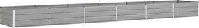vidaXL Jardinieră Gri deschis 580 x 100 x 45 cm Oțel Galvanizat