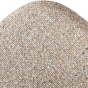 Set de scaune de sufragerie bej cu cotiere 2 buc. tapițat Ecto – Hübsch