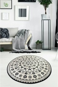 Covor VENICE, 140x140 cm, forma rotunda, tesatura de catifea/poliester
