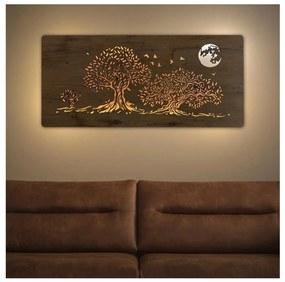 Li-Go 5042/DUB2 - Decorațiune LED de perete, 24 W, 230 V, 110 x 50 cm, stejar/trei stejari