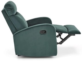 Fotoliu recliner Wonder velvet verde H98 cm
