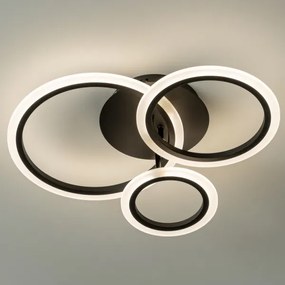 Lustră LED dimabilă aplicată Brilagi ORBITS LED/40W/230V 3000-6500K negru + telecomandă