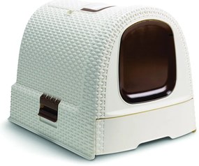 Toaletă pentru pisici Curver Vintage, alb