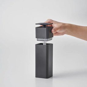 Dozator / dispenser detergent de vase Yamazaki Tower, 250 ml, negru