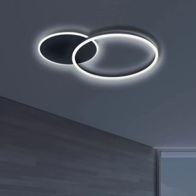 Plafonieră LED ROMAN LED/33W/230V 4000K negru