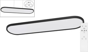 Top Light -LED plafonieră/suspensie OVAL LED/36W/230V 3000-6500K negru + telecomandă