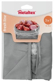 Cutie depozitare pliabilă pentru alimente Metaltex, 18 x 18 cm