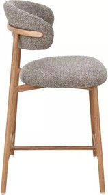 Scaun de bar Elton H-2 Noelle cappuccino 256 / stejar