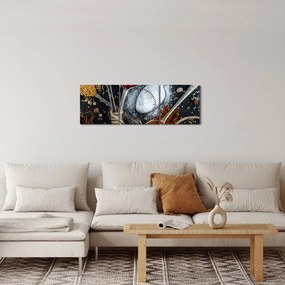Tablou cu condimente (cu ceas) (90x30 cm)