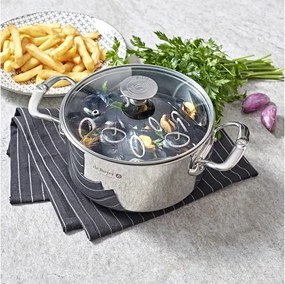 De Buyer 3427.20 - Oală MILADY cu capac, 20 cm, inox