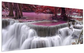 Tablou cu cascade de toamnă (120x50 cm), în 40 de alte dimensiuni noi