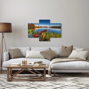 Tablou cu punte roșie (90x60 cm)