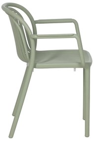 Scaun de dining verde din plastic Alia – Ixia