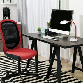 Veioza / Lampa LED de birou reglabila Timothy alb/rosu